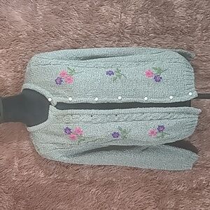 Baxter Wells Floral Cardigan NWOT